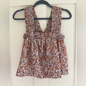 Everlane Smocked Linen Tank